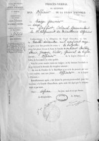 Légion d'honneur D.Dalbiez