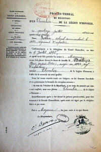 Légion d'honneur D.Dalbiez
