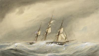 HMS Endymion rounding the Horn in the first Flying Squadron