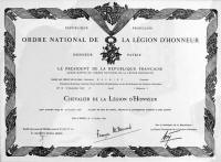 Lgion d'honneur F.Dalbiez