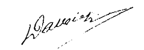 Signature du Général Denis Dalbiez